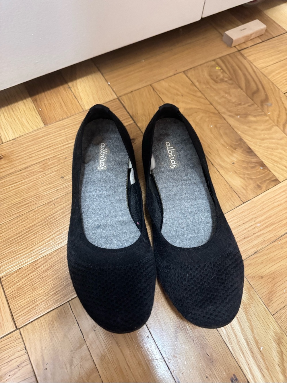 allbirds Dark Navy Knit Slip-On Ballet Flats